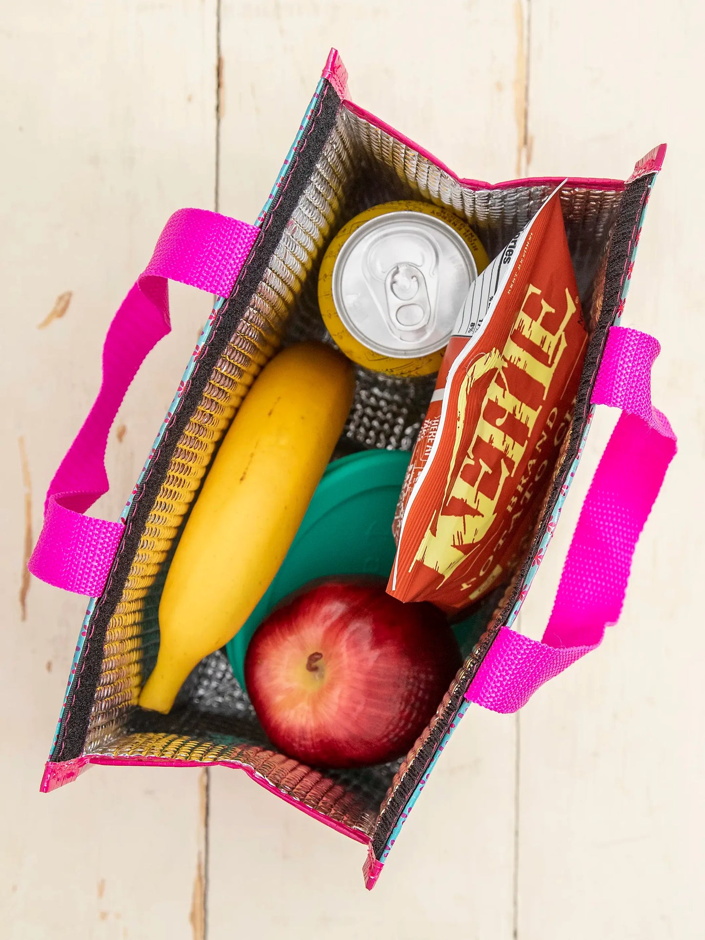 Natural Life Insulated Lunch Bag - Live Happy Doodle