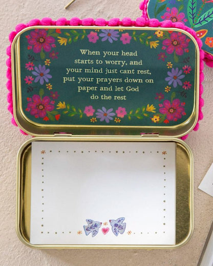 Natural Life Tin Prayer Box - Loved