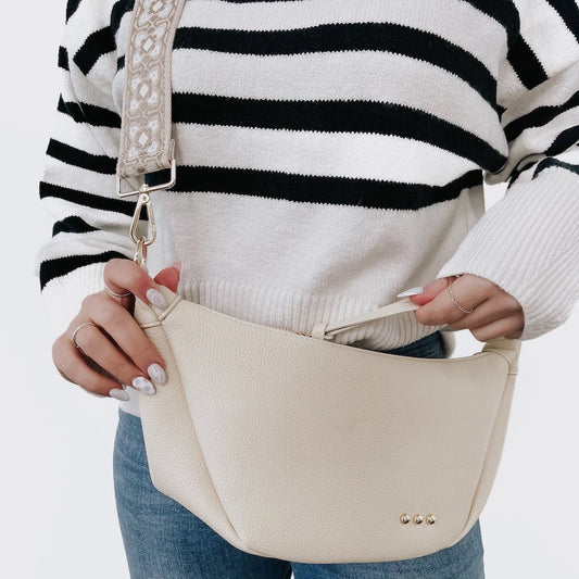 Marlowe Moon Bag - Cream