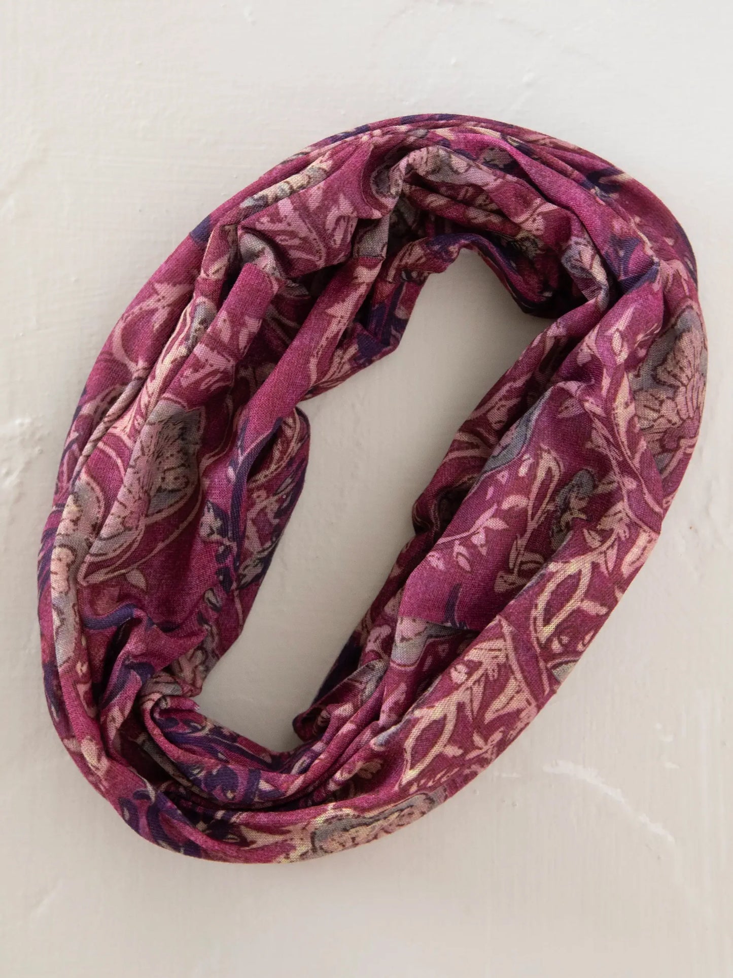 Natural Life Full Boho Bandeau Headband - Mauve India Vines