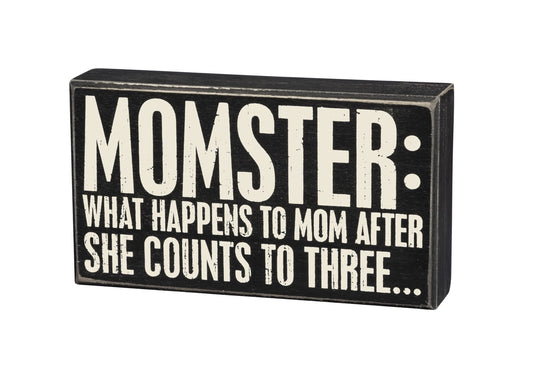 Box Sign - Momster