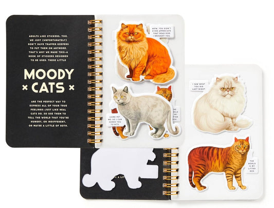 Moody Cats Sticker Book
