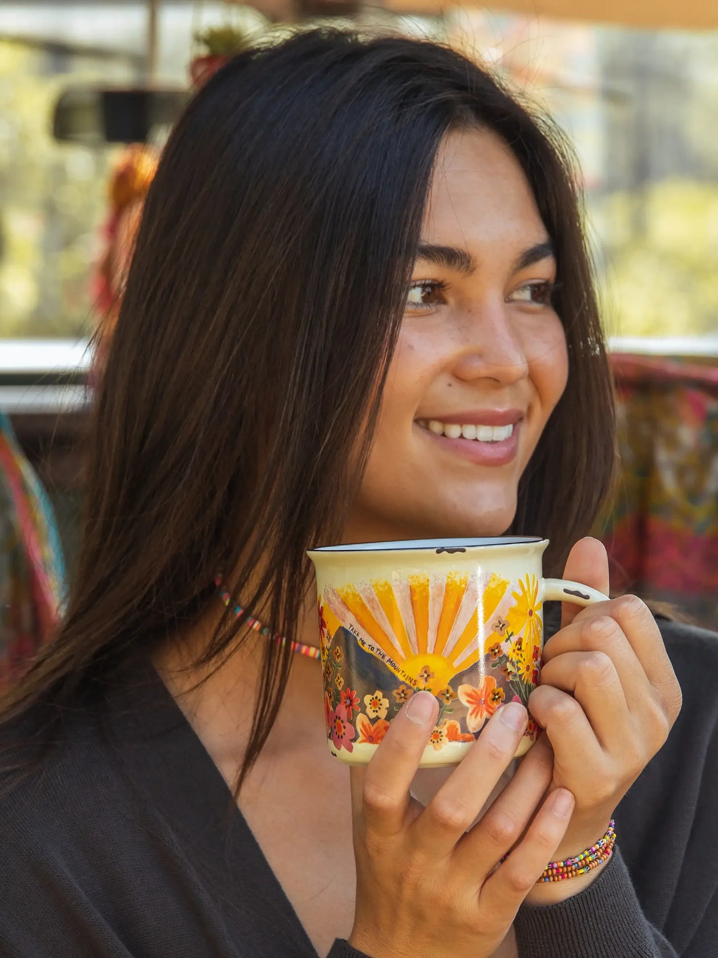 Natural Life Camp Coffee Mug - Mountains