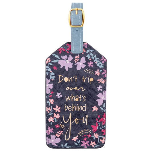 Luggage Tag - Navy Floral