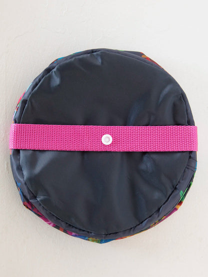 Natural Life Pop-Up Car Trash Can - Navy Folk Flower