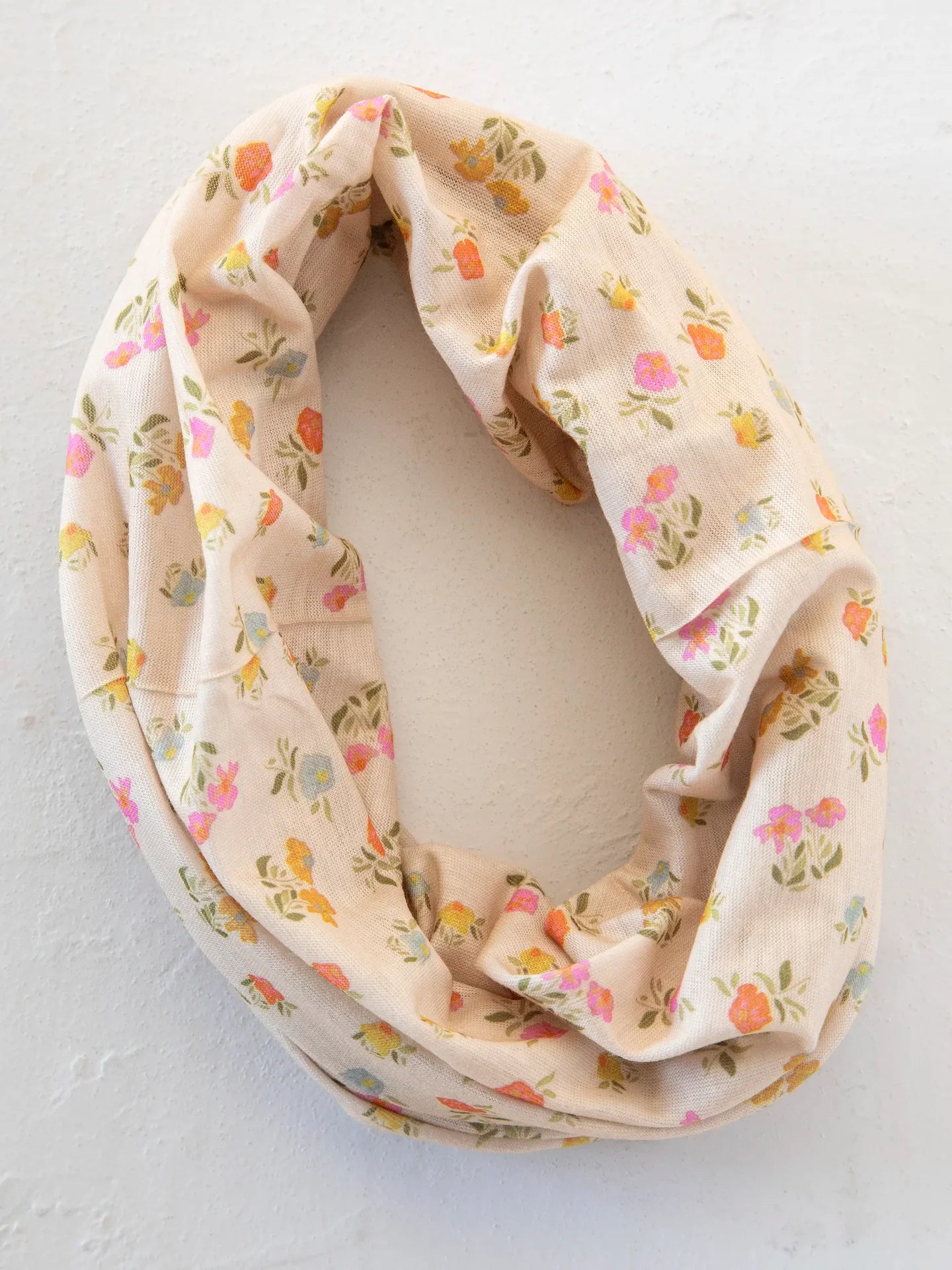 Natural Life Full Boho Bandeau Headband - Pastel Floral Cream