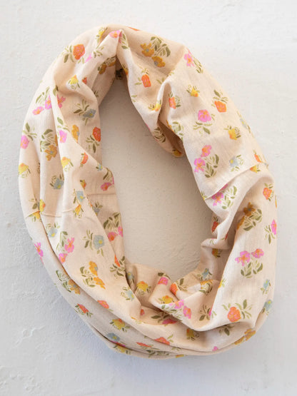 Natural Life Full Boho Bandeau Headband - Pastel Floral Cream
