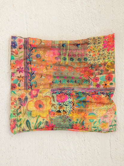 Half Boho Bandeau Headband - Pink Patchwork