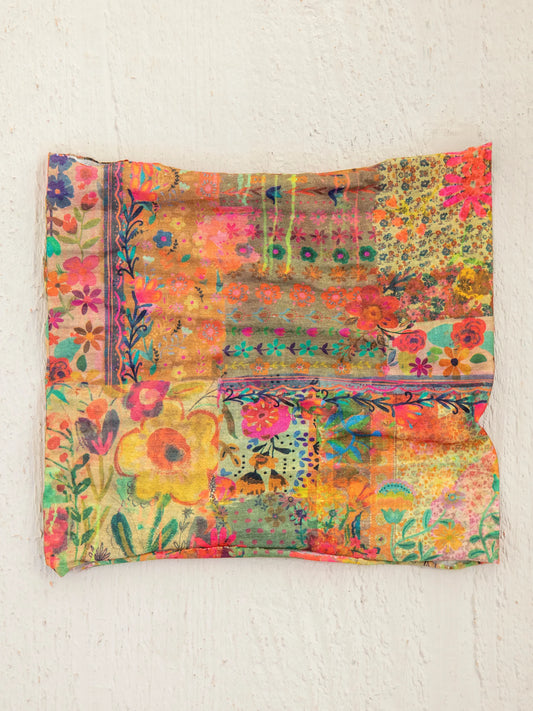 Half Boho Bandeau Headband - Pink Patchwork