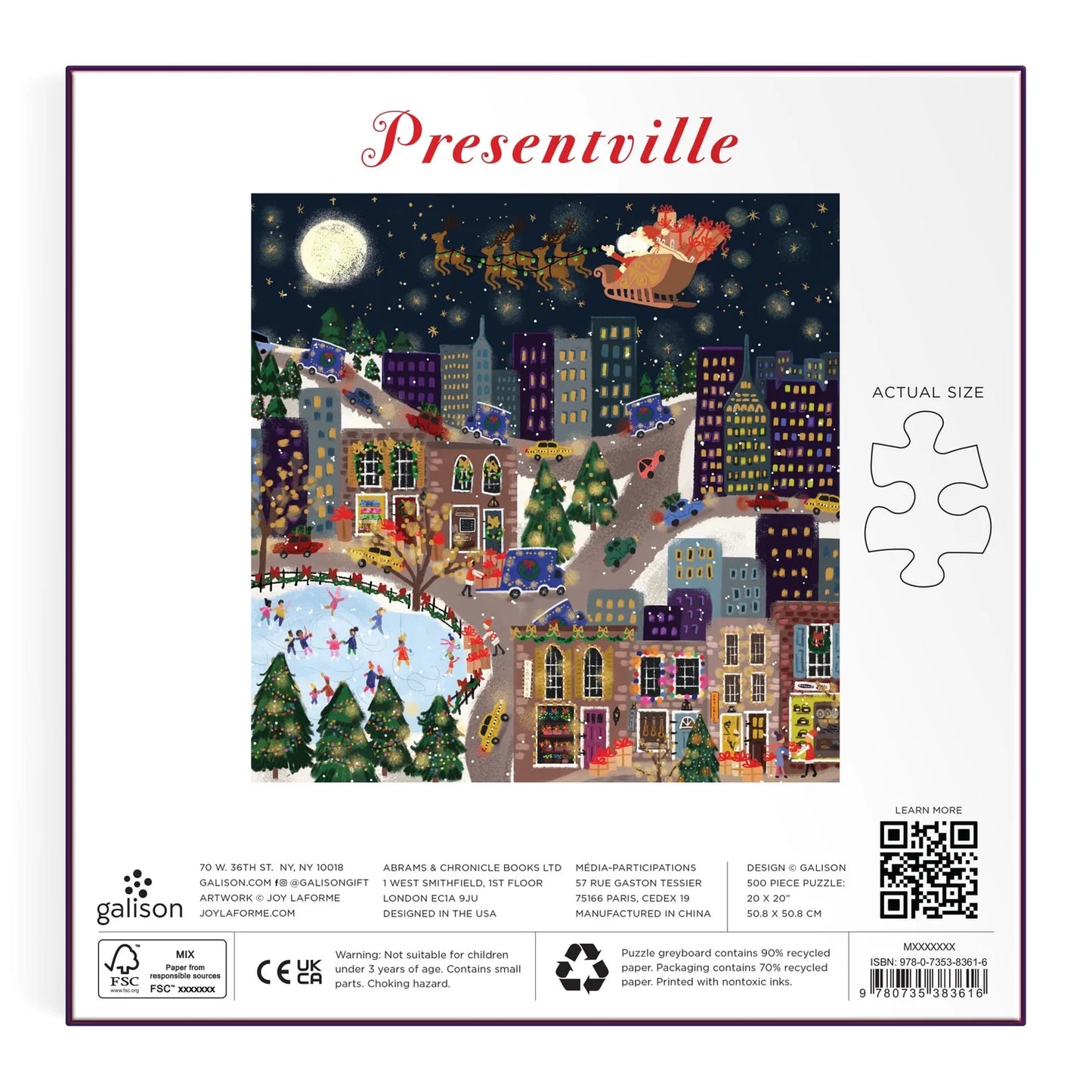 Joy Laforme Presentsville 500 Piece Foil Puzzle