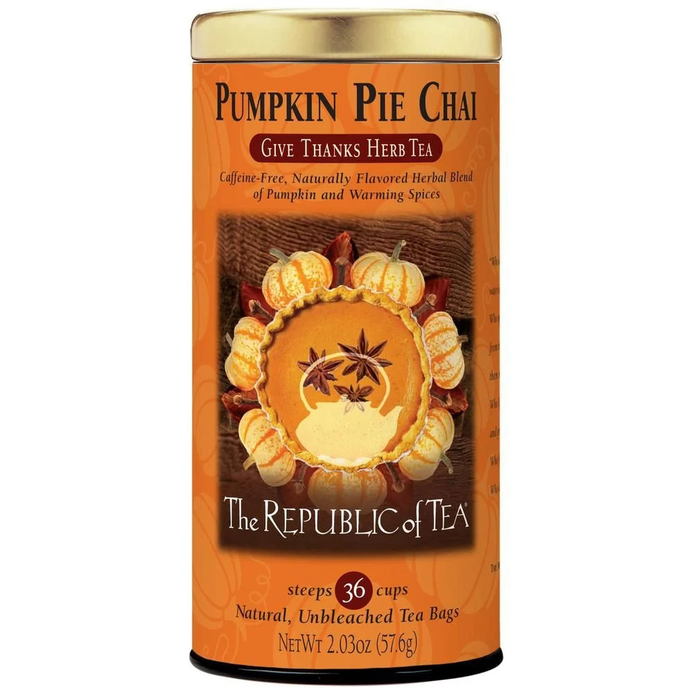 Pumpkin Pie Chai Tea Bags