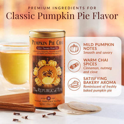 Pumpkin Pie Chai Tea Bags