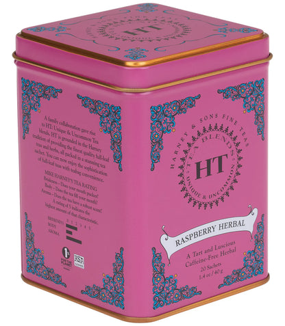 Raspberry Herbal Tea Tin of 20 Sachets