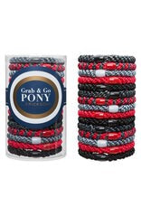 Grab & Go Ponytail Holders (Set of 15) - Red Haute
