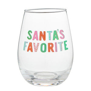 Wineglass & Popper Gift Set - Santa's Favorite