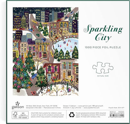 Sparkling City 1000 Piece Foil Puzzle