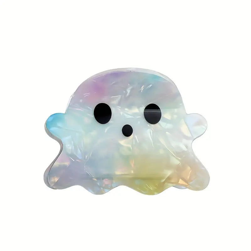 Spooky Ghost Hair Claw Clip