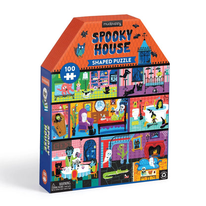 Spooky House 100 Piece House Shaped Puzzle