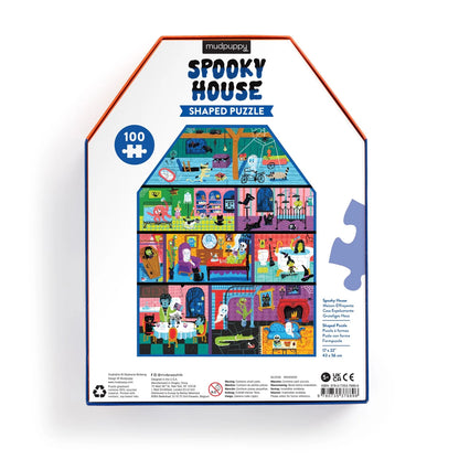 Spooky House 100 Piece House Shaped Puzzle