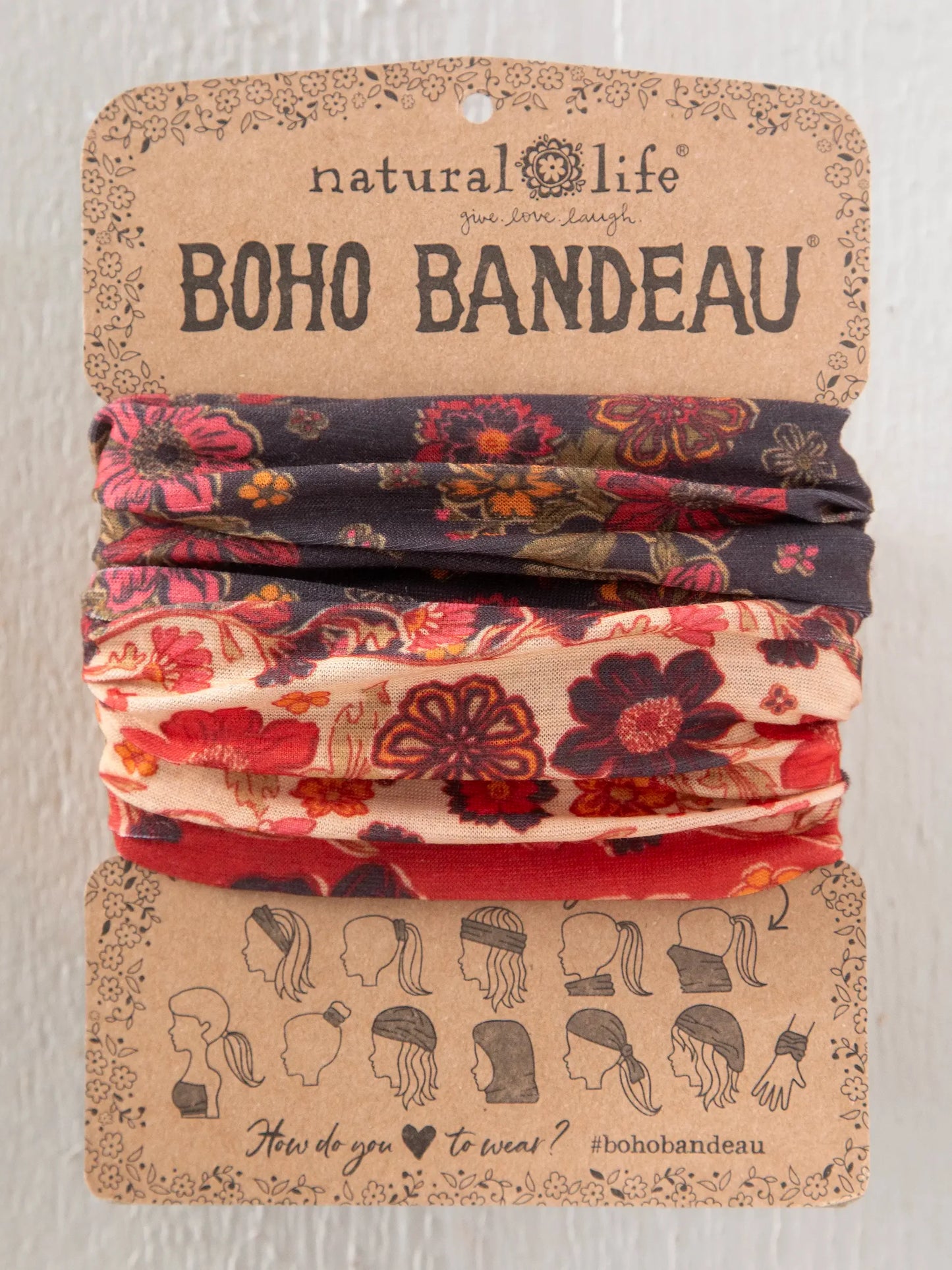 Natural Life Full Boho Bandeau Headband - Tan Stella Blooms