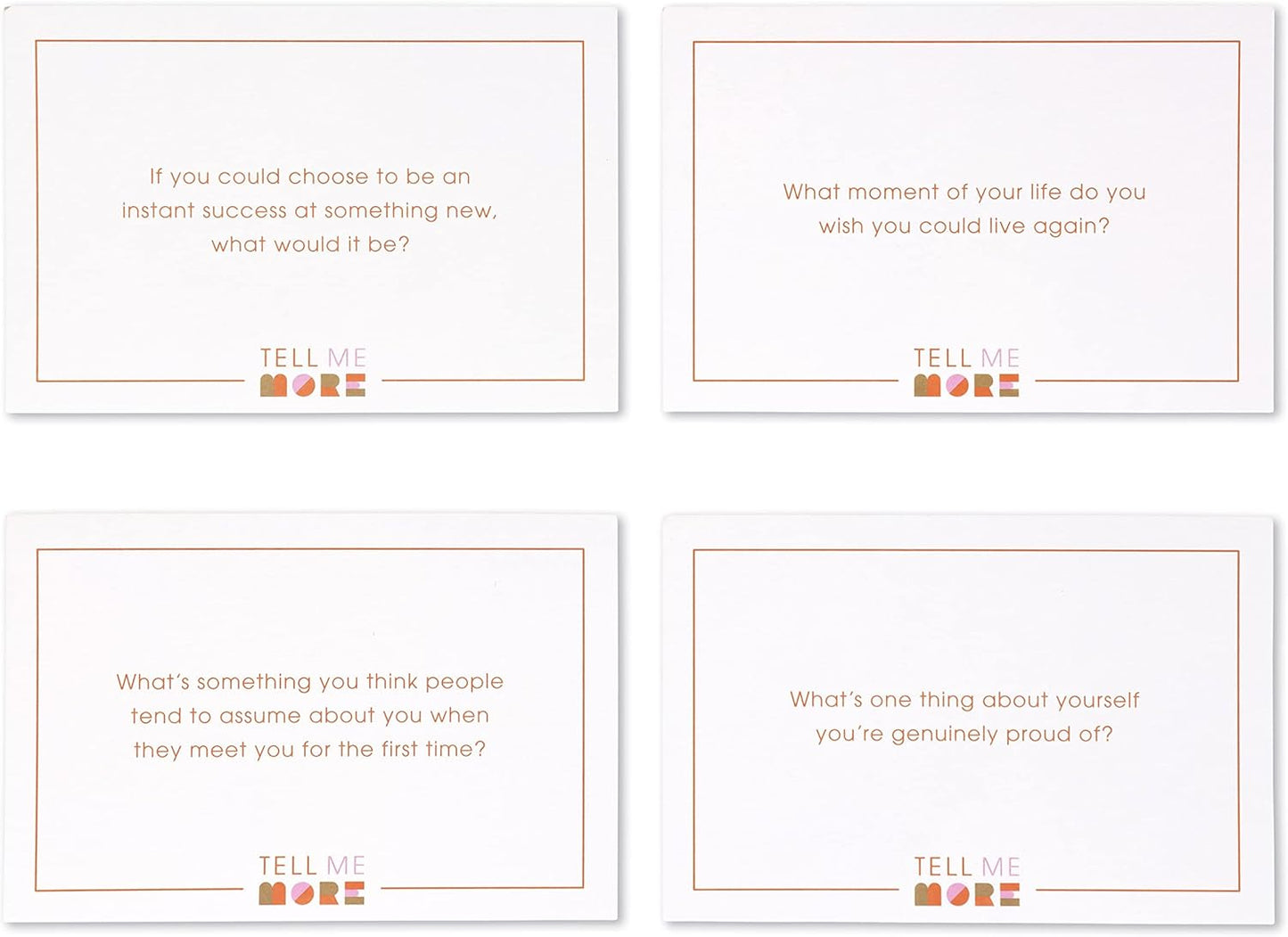 Tell Me More - A Conversation Starter Game