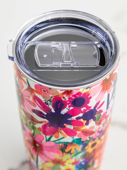 Stainless Steel Tumbler - Watercolor Floral