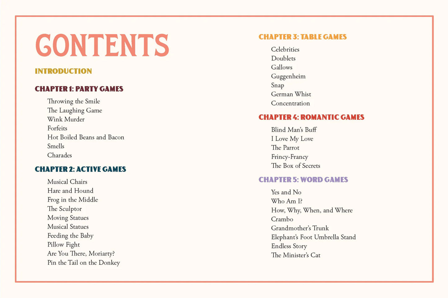 Victorian Parlour Games