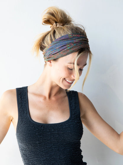 Natural Life Full Boho Bandeau Headband - Vintage Patchwork