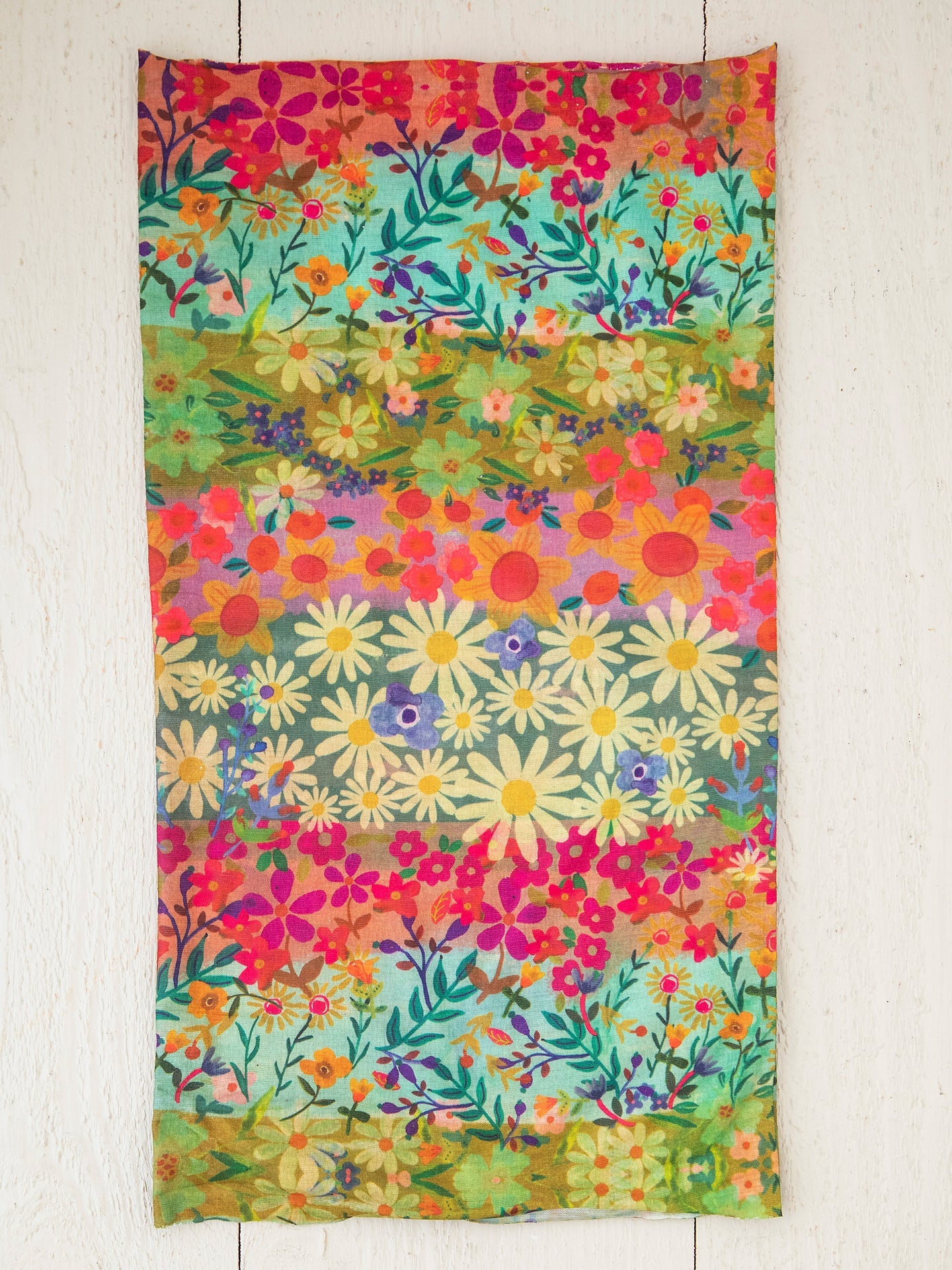 Natural Life Full Boho Bandeau Headband - Wildflower Border