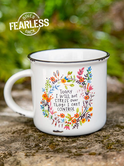 Natural Life Camp Coffee Mug - Today I Will Not Stress