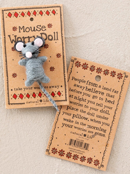 Natural Life Worry Doll - Mouse