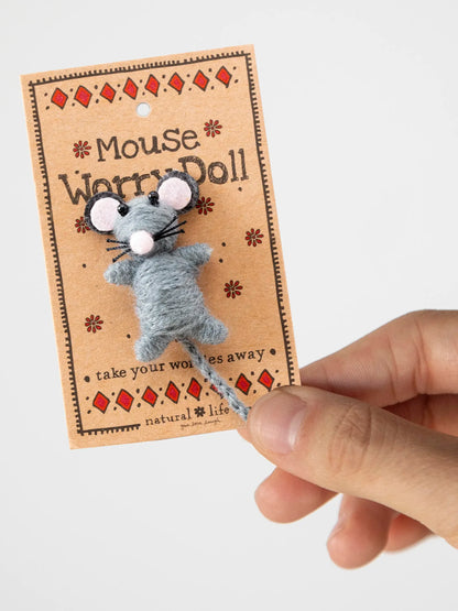 Natural Life Worry Doll - Mouse
