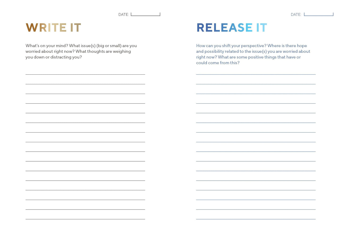 Write and Release Journal