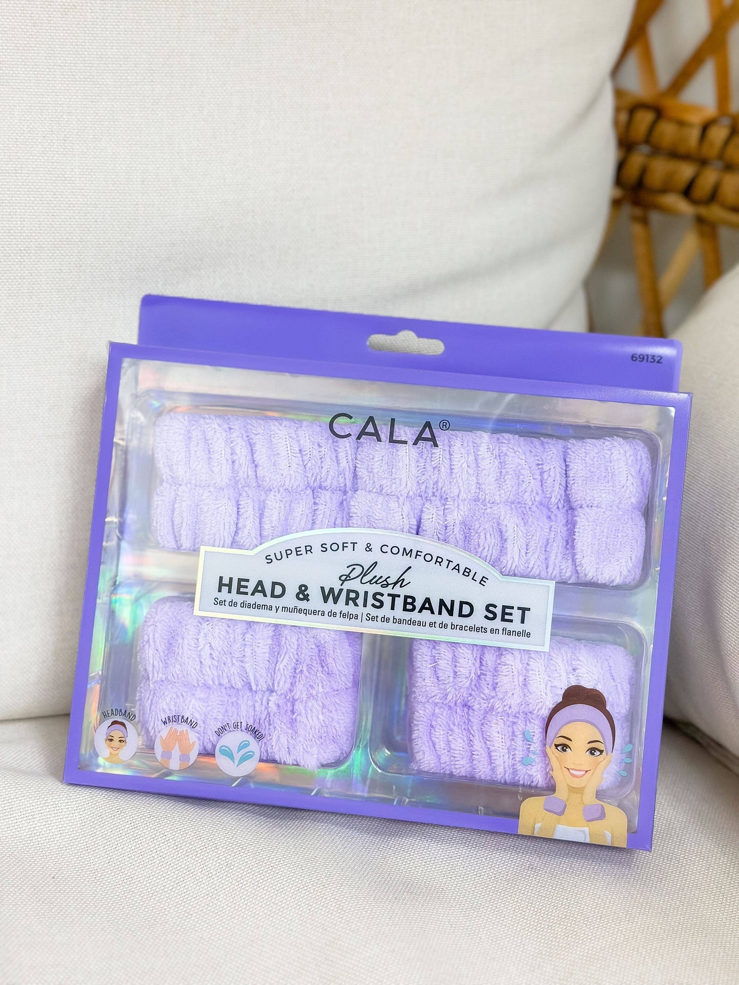 Plush Head & Wristband Set - Purple