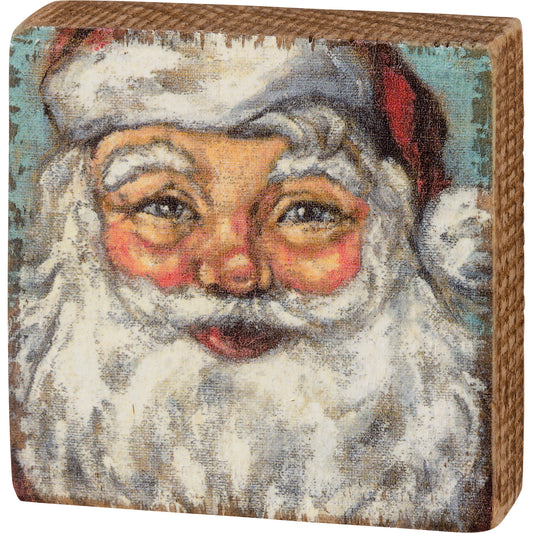 Block Sign - Santa