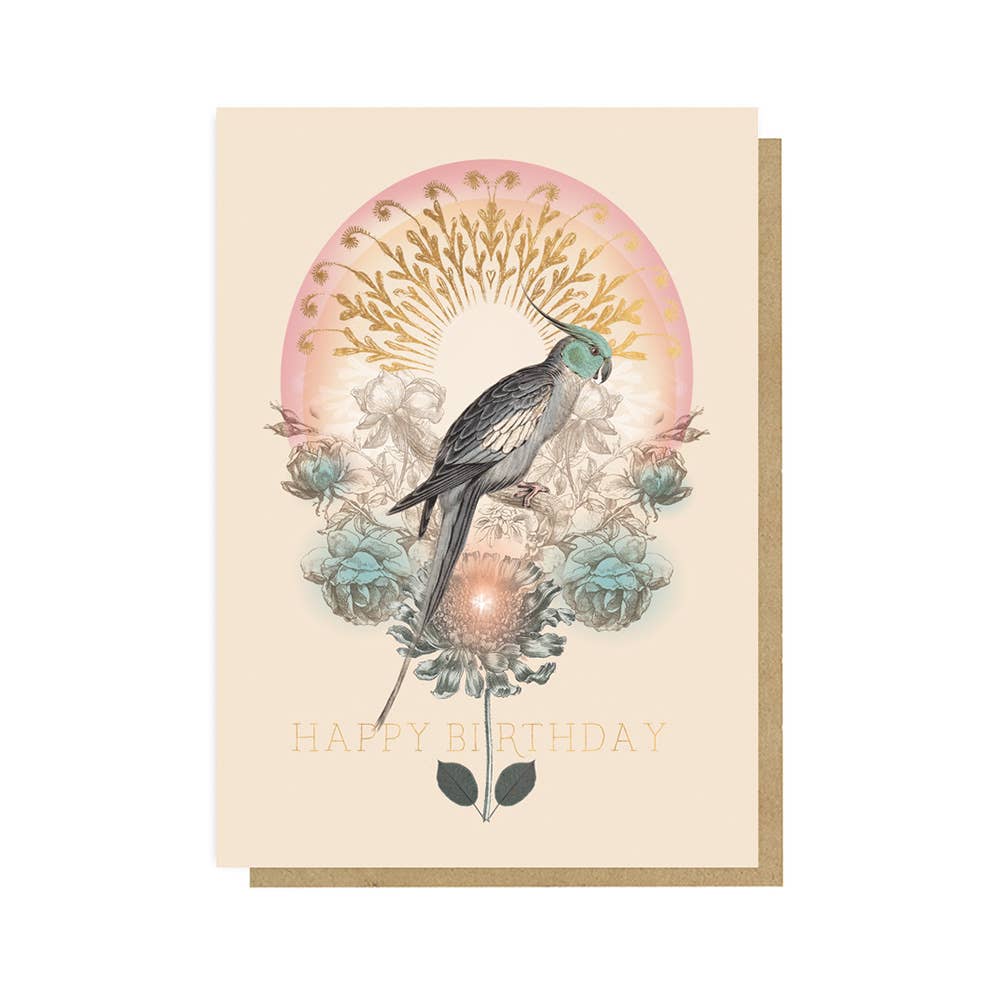 Greeting Card - Parakeet Birthday