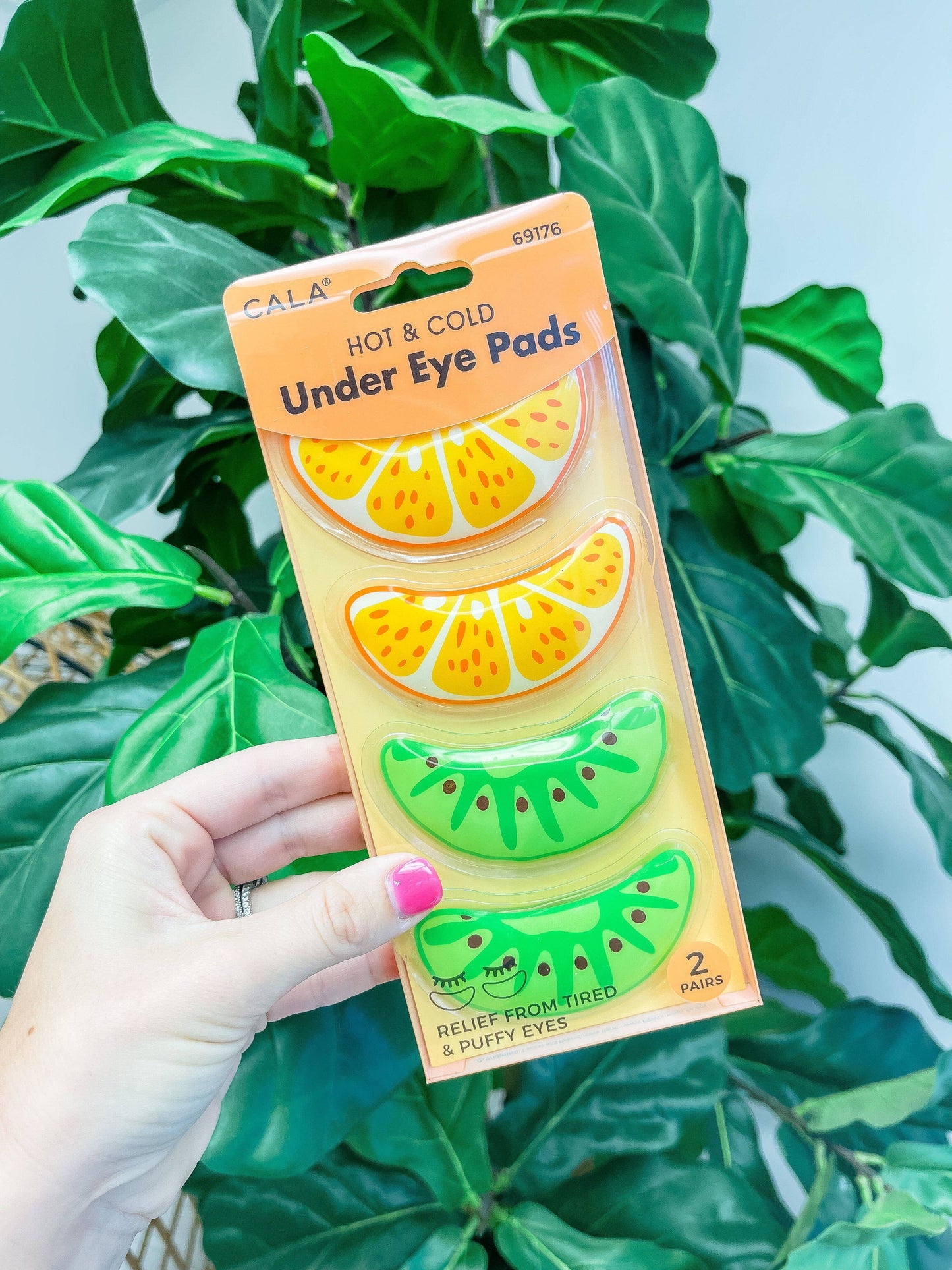 Hot & Cold Eye Pads - Orange/Kiwi