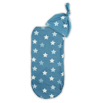 Cutie Cocoon™ Matching Cocoon & Hat Sets - Blue Stars