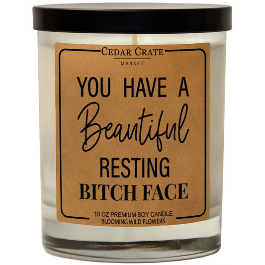 You Have A Beautiful Resting Bitch Face Soy Candle