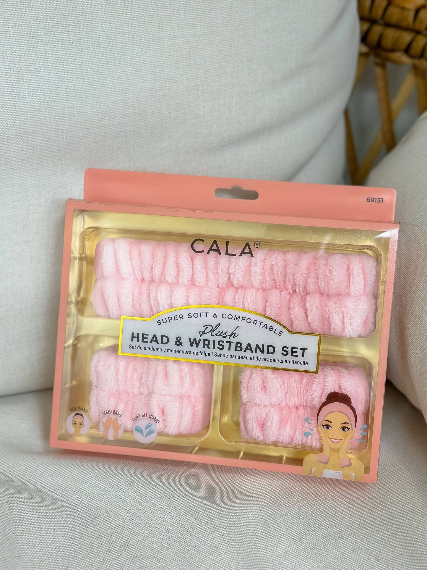 Plush Head & Wristband Set - Pink