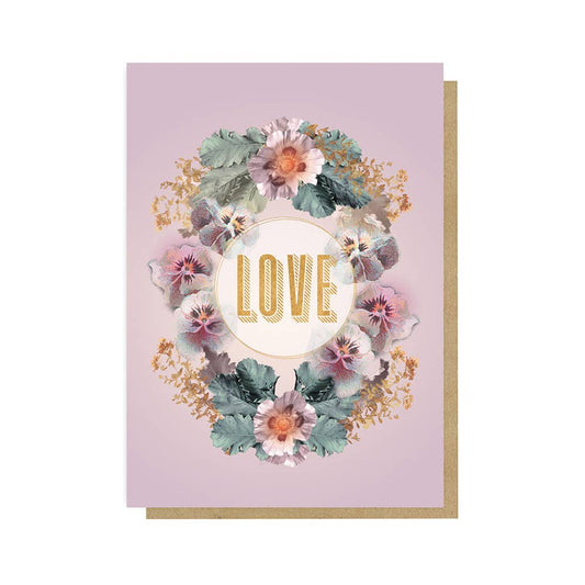 Greeting Card - Pansy Love