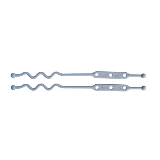 Busy Baby Tethers (set of 2) - Light Grey
