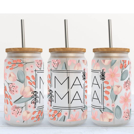 16 Oz Can Glass - Mama Floral