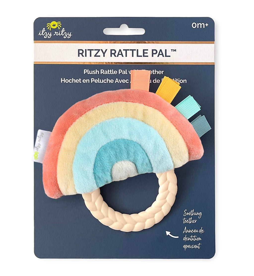 Ritzy Rattle Pal™  Plush Rattle Pal with Teether - Rainbow