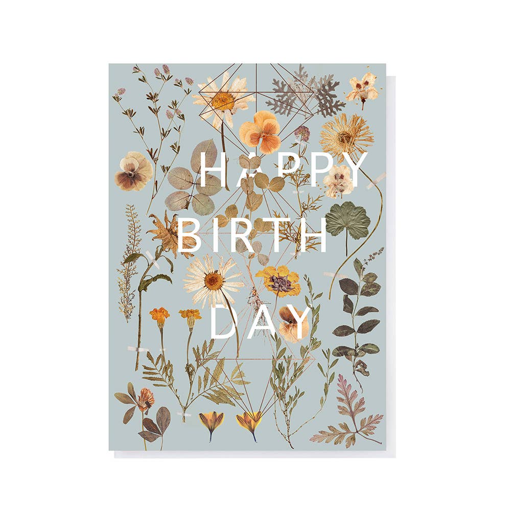 Greeting Card - Golden Garden Birthday