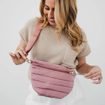 Jolie Puffer Belt Bag - Pink