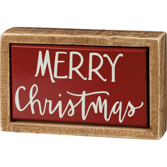 Box Sign Mini - Merry Christmas